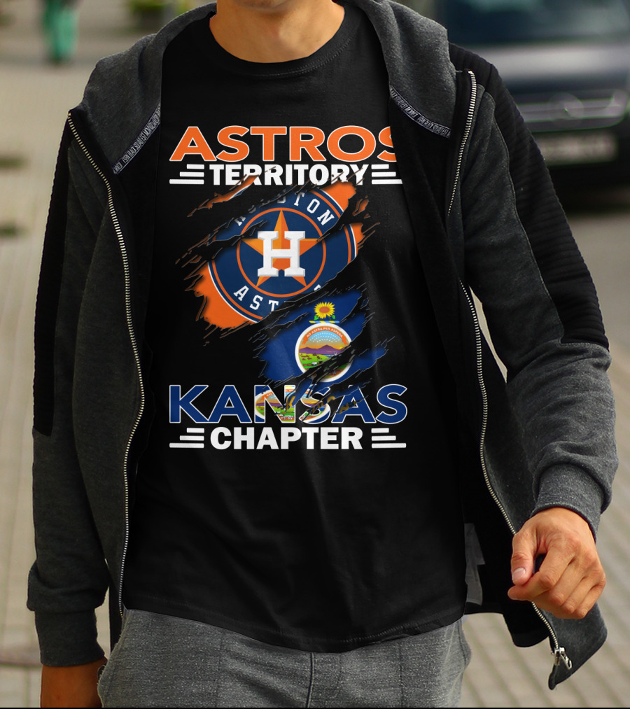 ASTROS TERRITORY KANSAS CHAPTER HOUSTON ASTROS FLAG T-Shirt