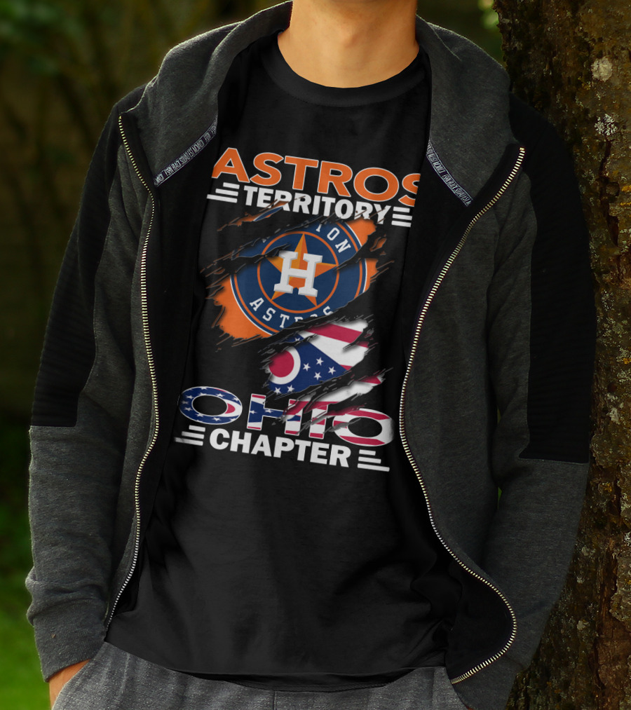 Astros Territory Ohio Chapter Houston Astros Ohio Flag T-Shirt