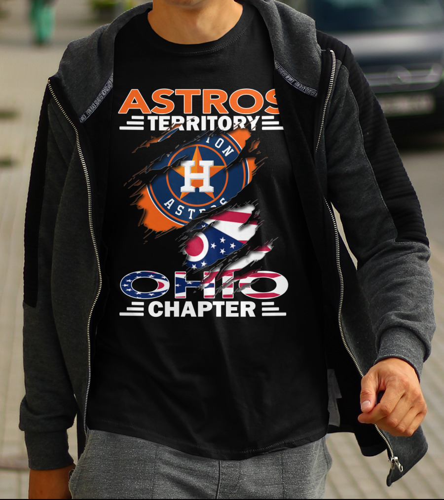 Astros Territory Ohio Chapter Houston Astros Ohio Flag T-Shirt