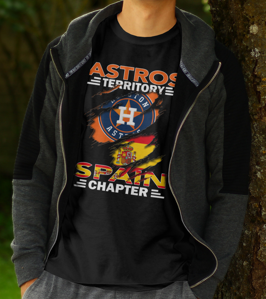 Astros Territory Spain Chapter Houston Astros Spain Flag T-Shirt
