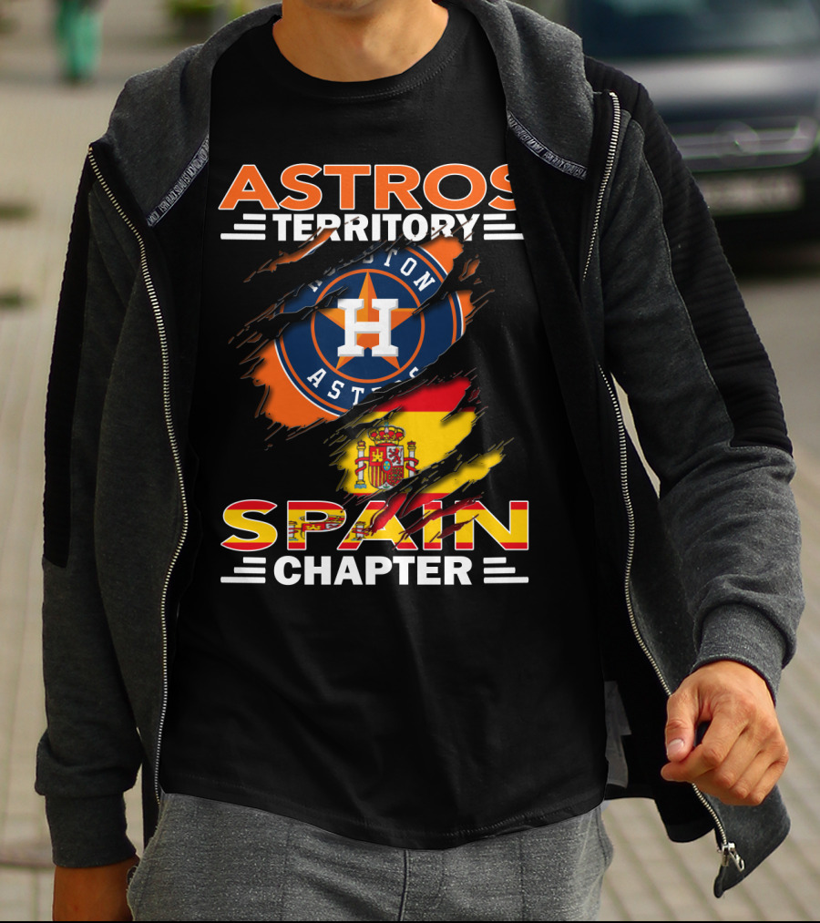 Astros Territory Spain Chapter Houston Astros Spain Flag T-Shirt