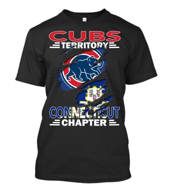 Cubs Territory Connecticut Chapter Connecticut State Flag And Cubs T-Shirt