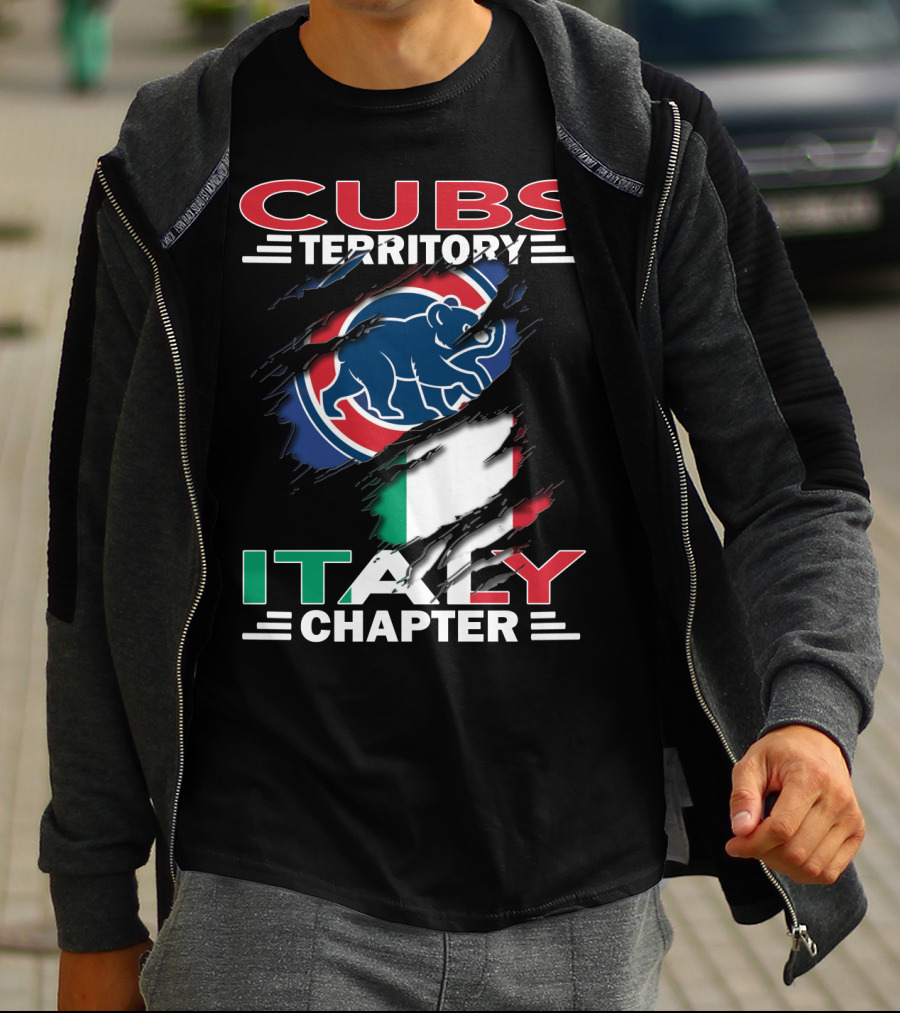 Cubs Territory Italy Chapter Flag And Bear T-Shirt