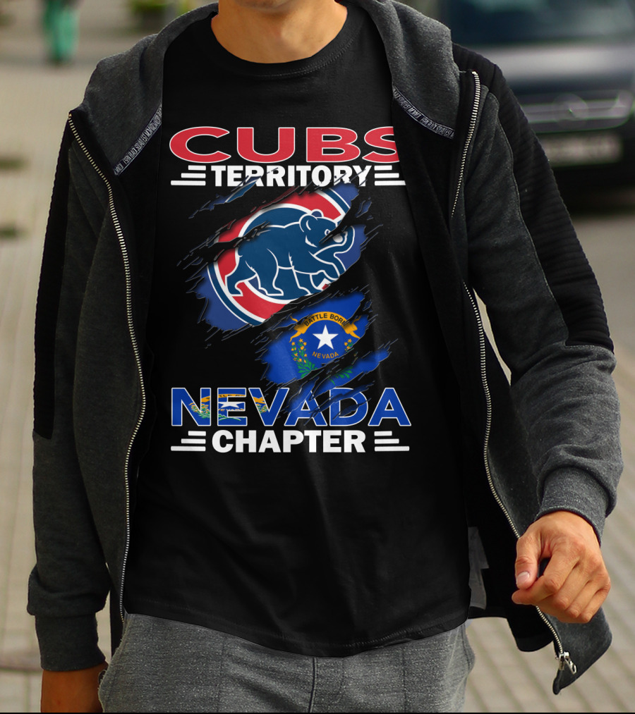 Cubs Territory Nevada Chapter Battle Born Nevada Flag Integration T-Shirt