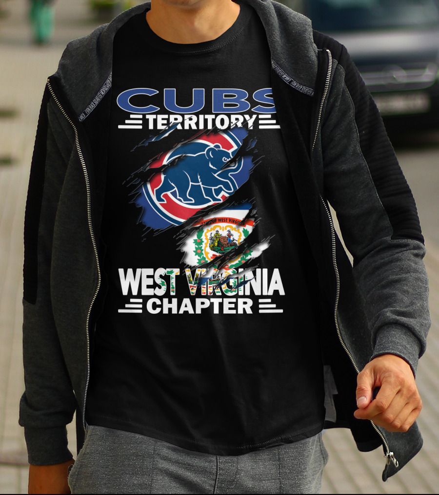 Cubs Territory West Virginia Chapter Flag Bear T-Shirt
