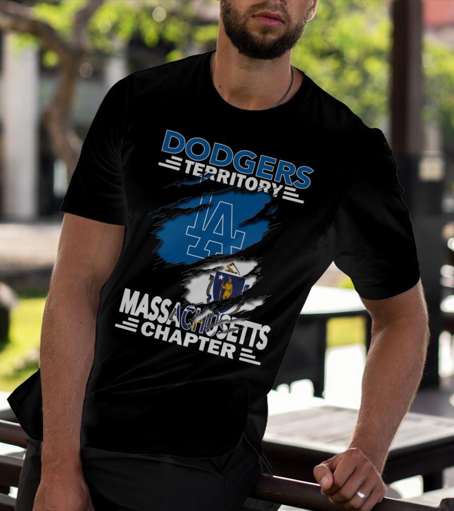 Dodgers Territory LA Massachusetts Chapter Boston Fan Base T-Shirt