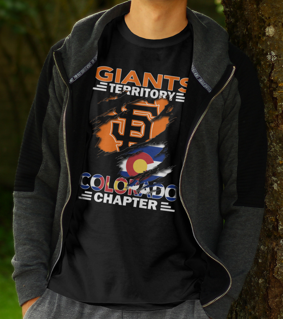 Giants Territory Colorado Chapter San Francisco Giants Colorado Flag T-Shirt