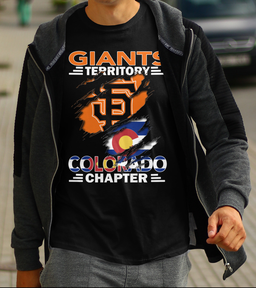 Giants Territory Colorado Chapter San Francisco Giants Colorado Flag T-Shirt