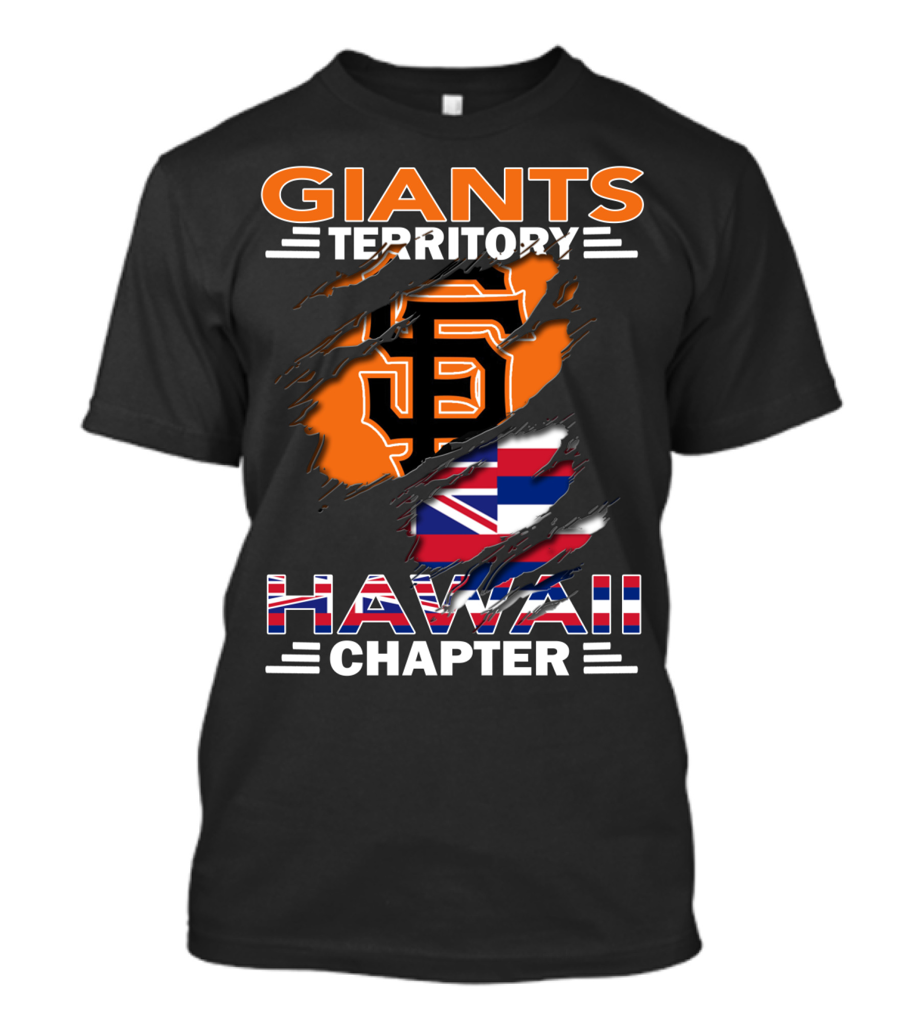 Giants Territory Sf Logo Hawaii Chapter Flag T-Shirt