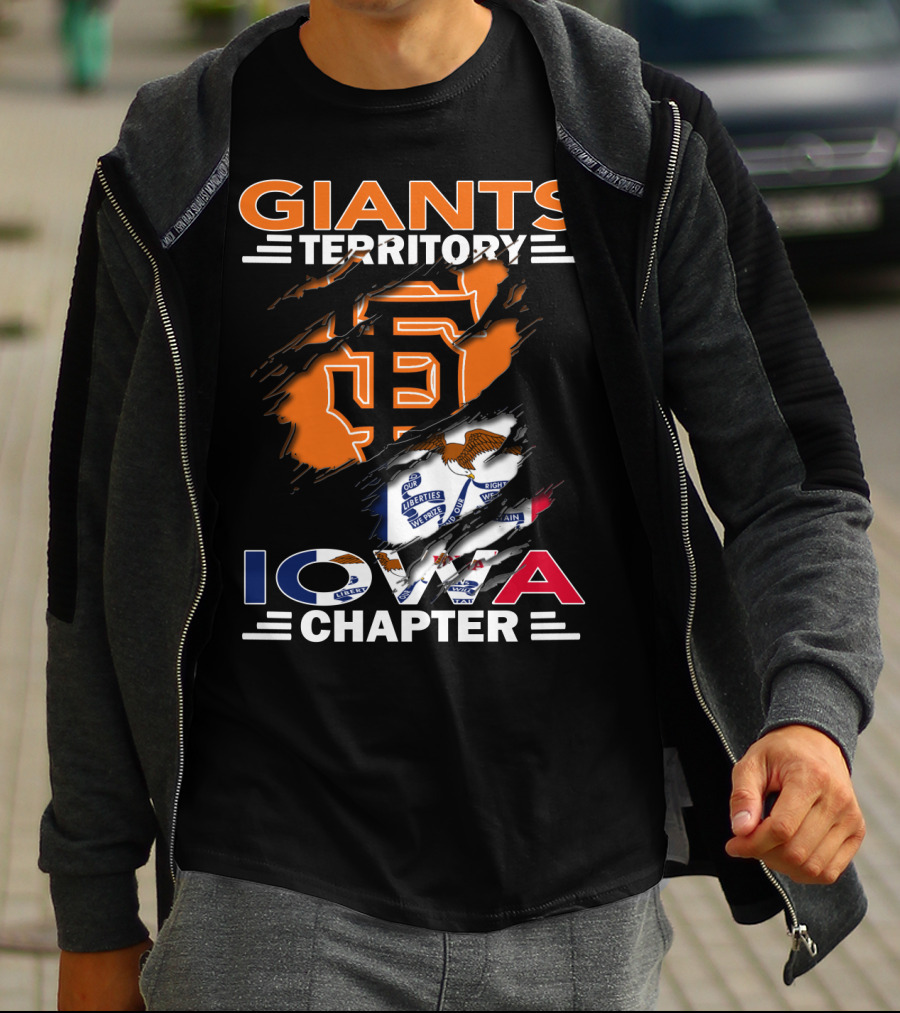 Giants Territory Iowa Chapter San Francisco Giants Fan Group Baseball Community T-Shirt