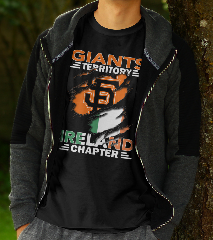Giants Territory Ireland Chapter Sf Giants Irish Flag T-Shirt