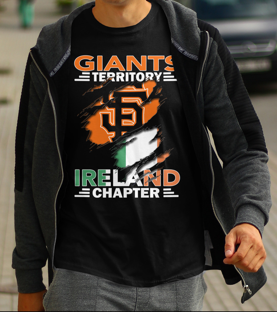 Giants Territory Ireland Chapter Sf Giants Irish Flag T-Shirt