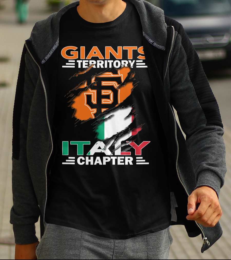 Giants Territory Sf Logo Italy Chapter T-Shirt