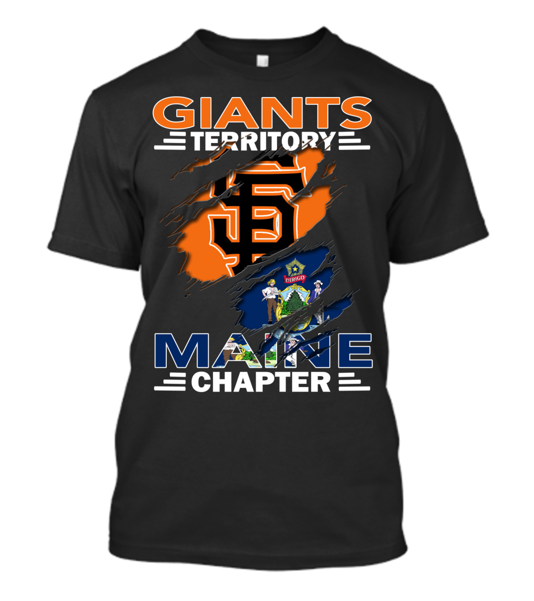 San Francisco Giants Territory Maine Chapter T-Shirt