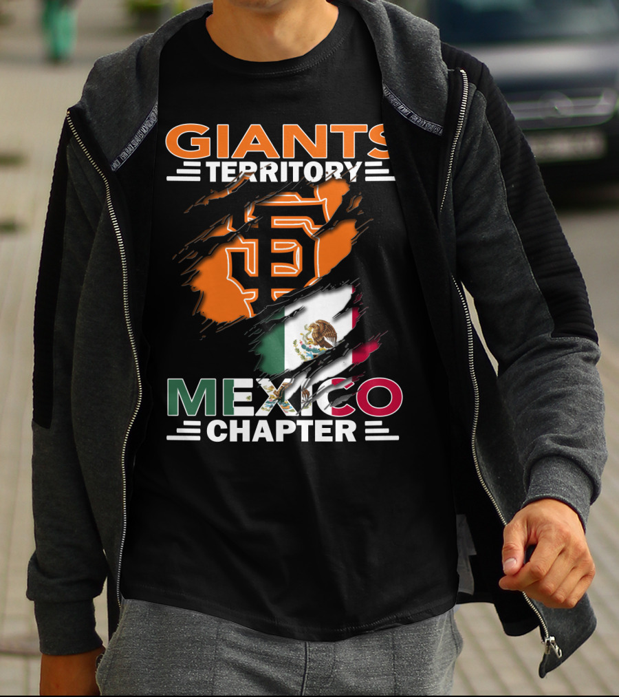 Giants Territory Mexico Chapter San Francisco Giants Logo Mexican Flag T-Shirt