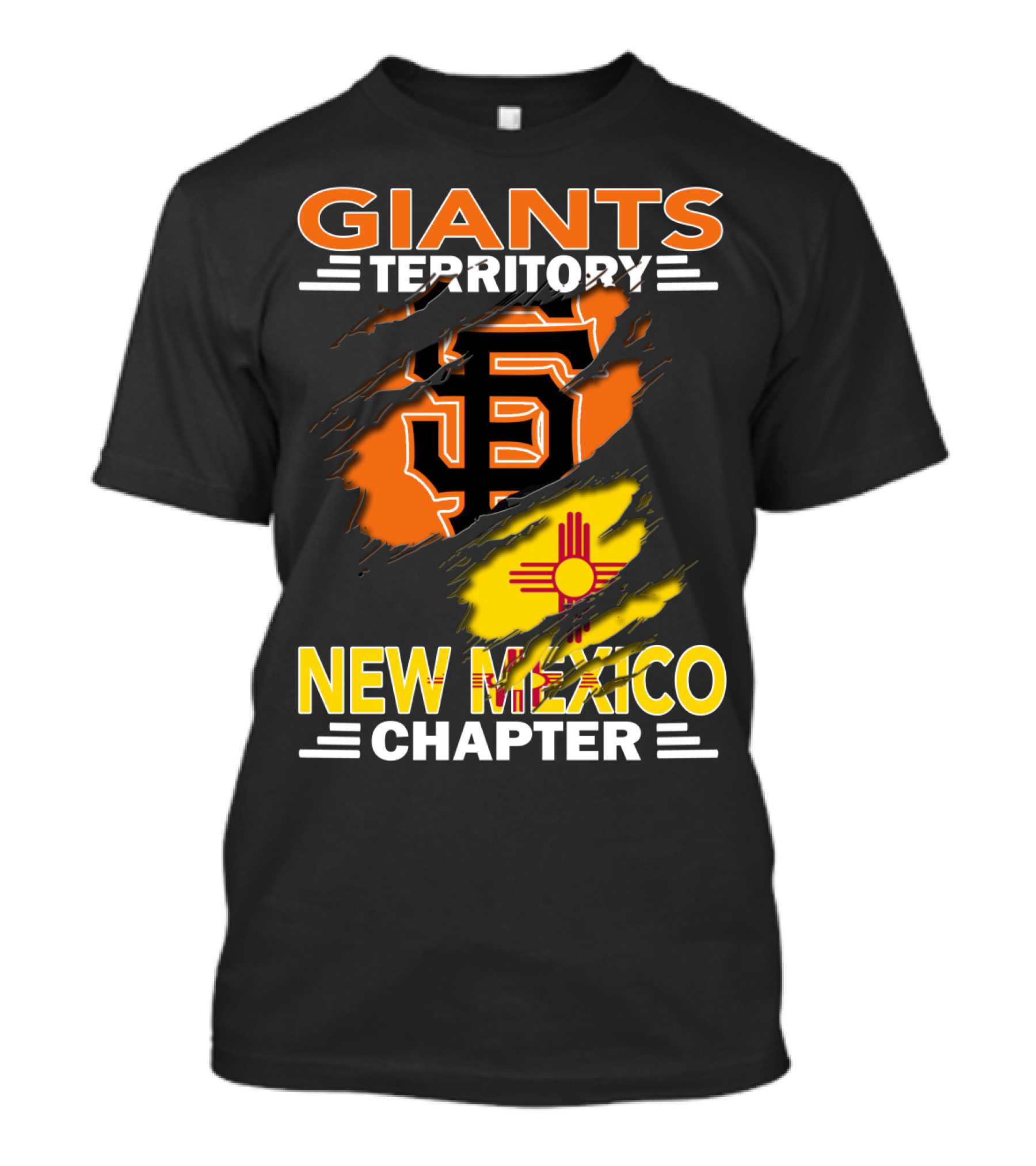 Giants Territory New Mexico Chapter Sf Logo Zia Symbol T-Shirt