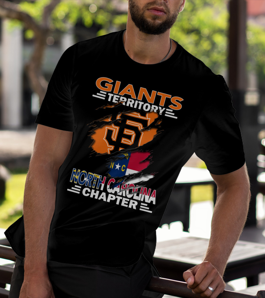 Giants Territory Sf Logo North Carolina Chapter T-Shirt