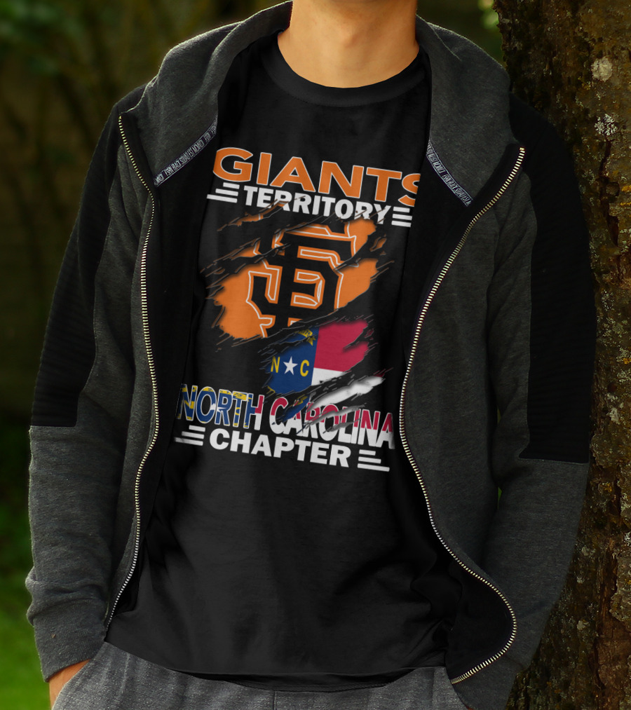 Giants Territory Sf Logo North Carolina Chapter T-Shirt