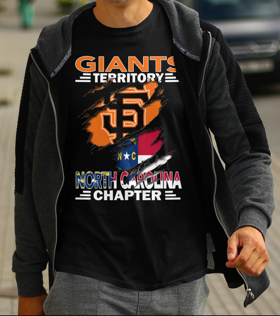 Giants Territory Sf Logo North Carolina Chapter T-Shirt