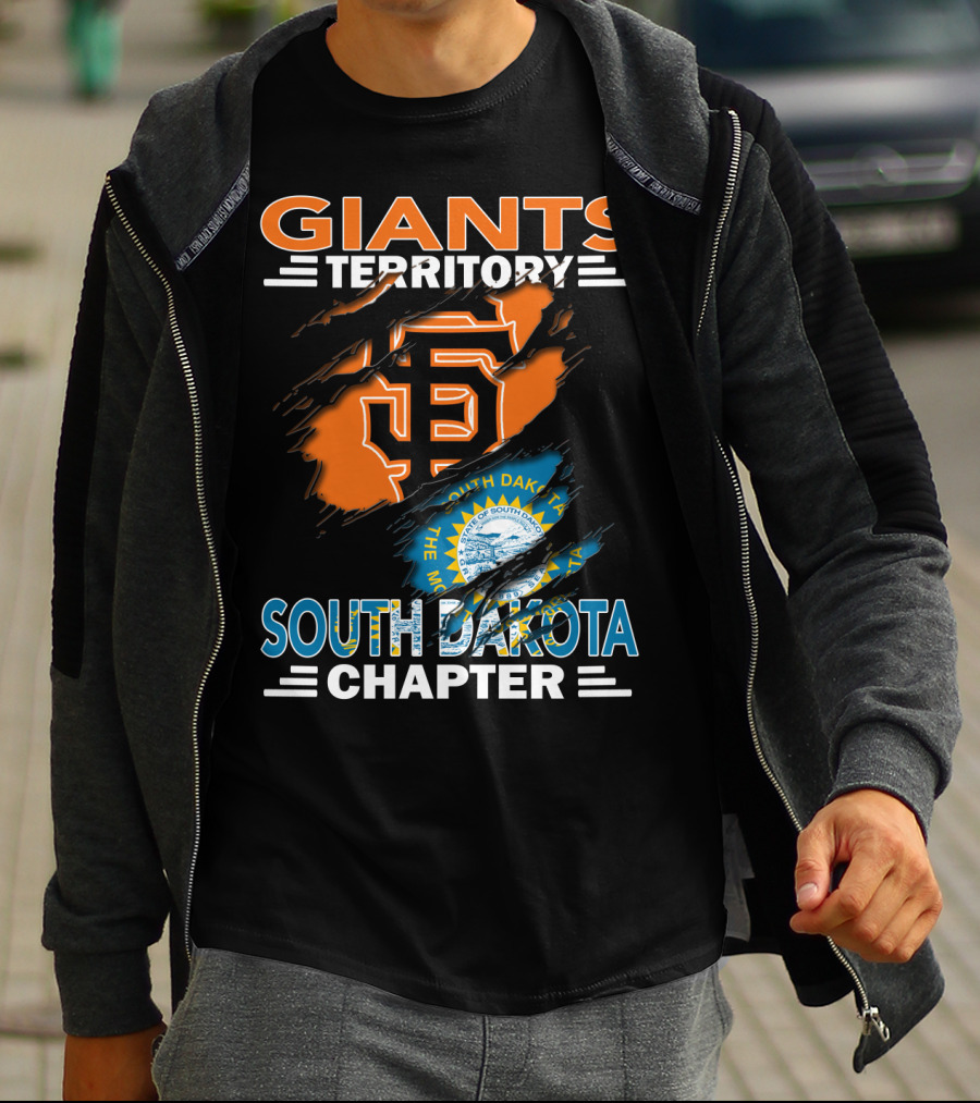 Giants Territory San Francisco South Dakota Chapter Logo And State Seal T-Shirt