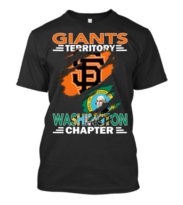 Giants Territory Washington Chapter State Seal T-Shirt