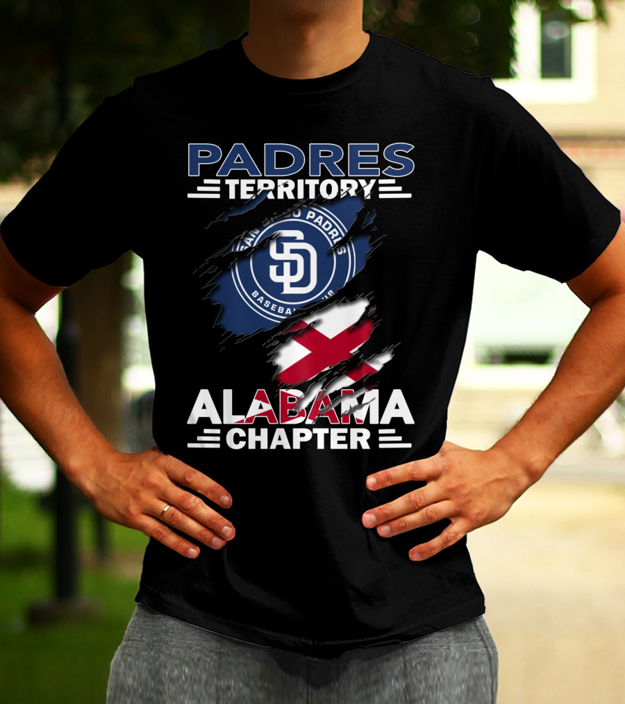 Padres Territory Alabama Chapter San Diego Padres Baseball Club T-Shirt