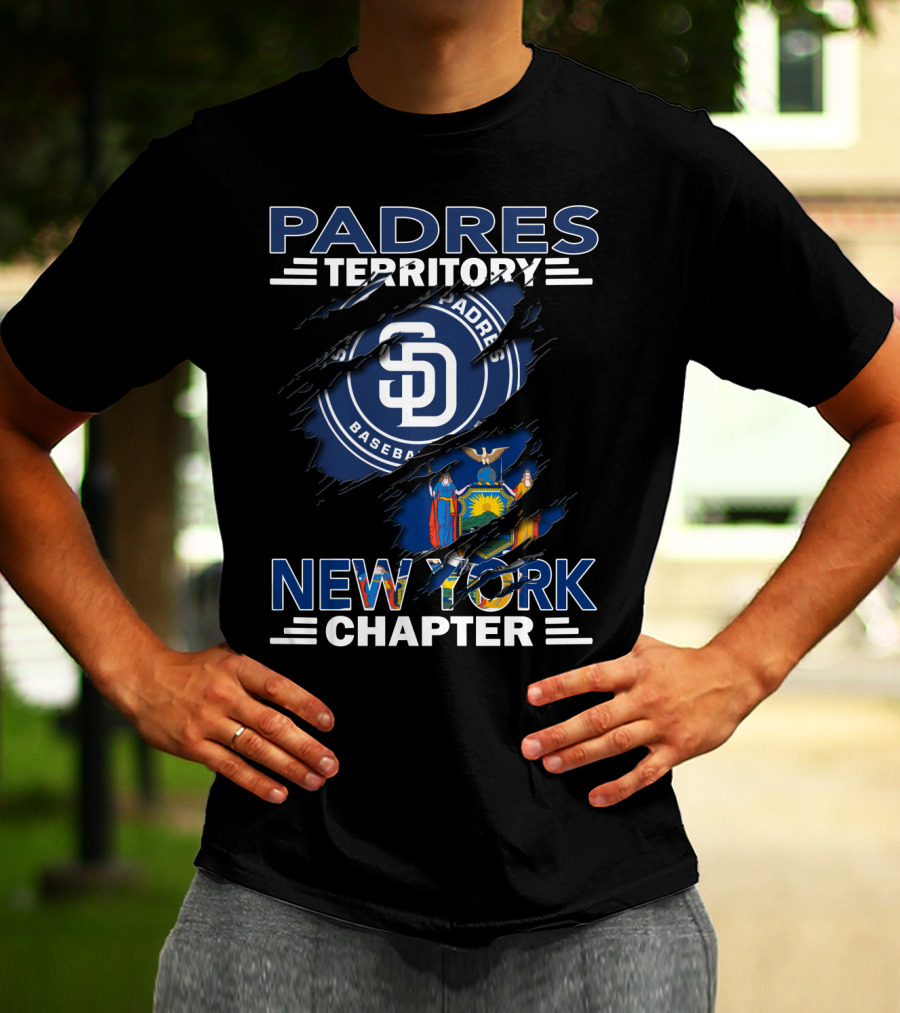 Padres Territory New York Chapter Baseball Fanatic Alliance T-Shirt