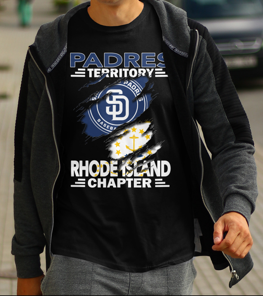 Padres Territory San Diego Baseball Rhode Island Chapter T-Shirt