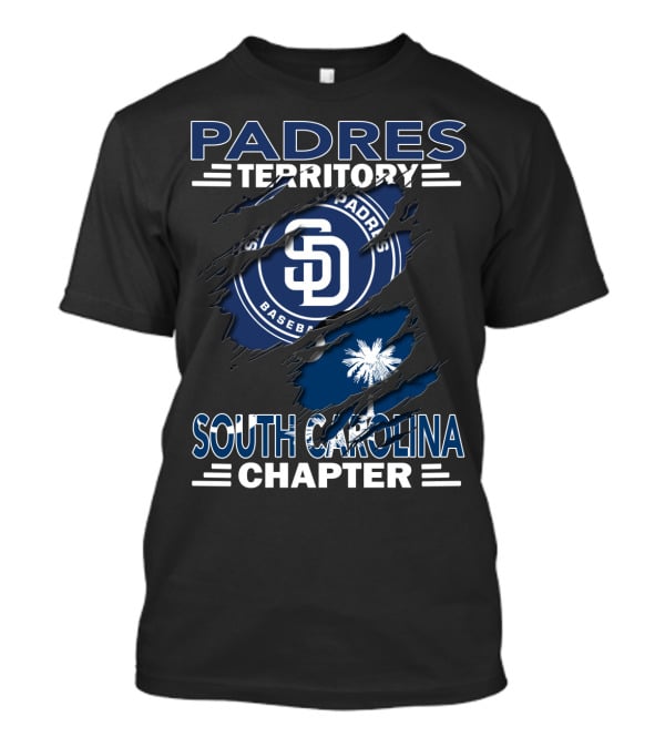 San Diego Padres Territory South Carolina Chapter Baseball Fan Club T-Shirt