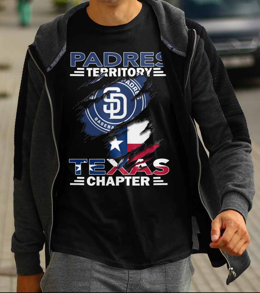 San Diego Padres Territory Texas Chapter Baseball Flag T-Shirt