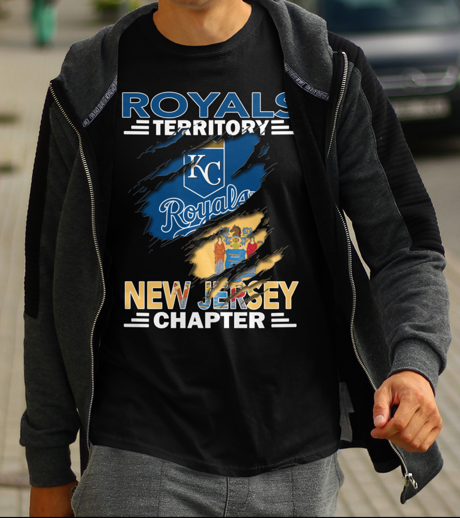 Royals Territory KC Logo New Jersey Chapter T-Shirt