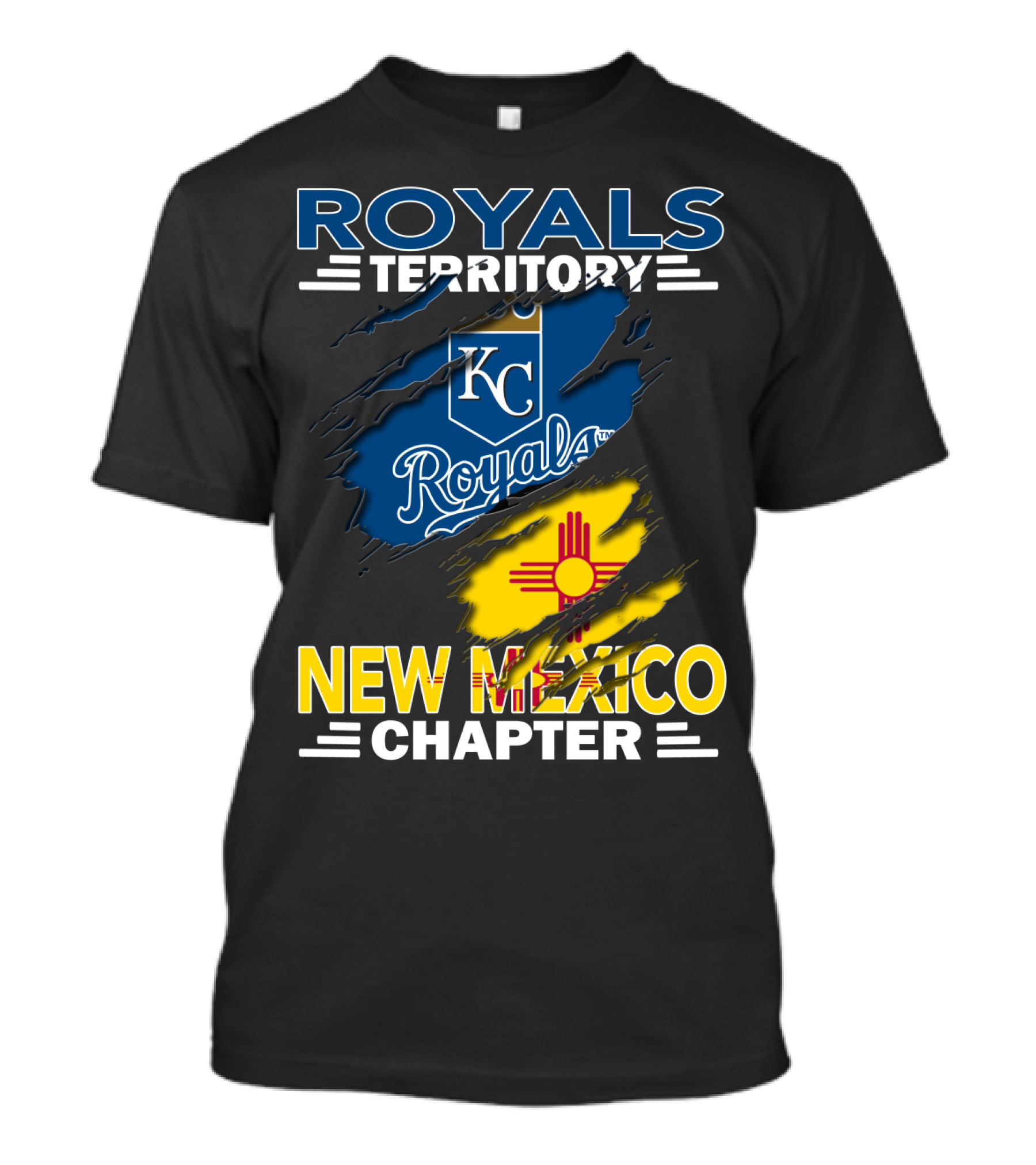 Royals Territory New Mexico Chapter Kansas City Royals Logo Zia Sun T-Shirt