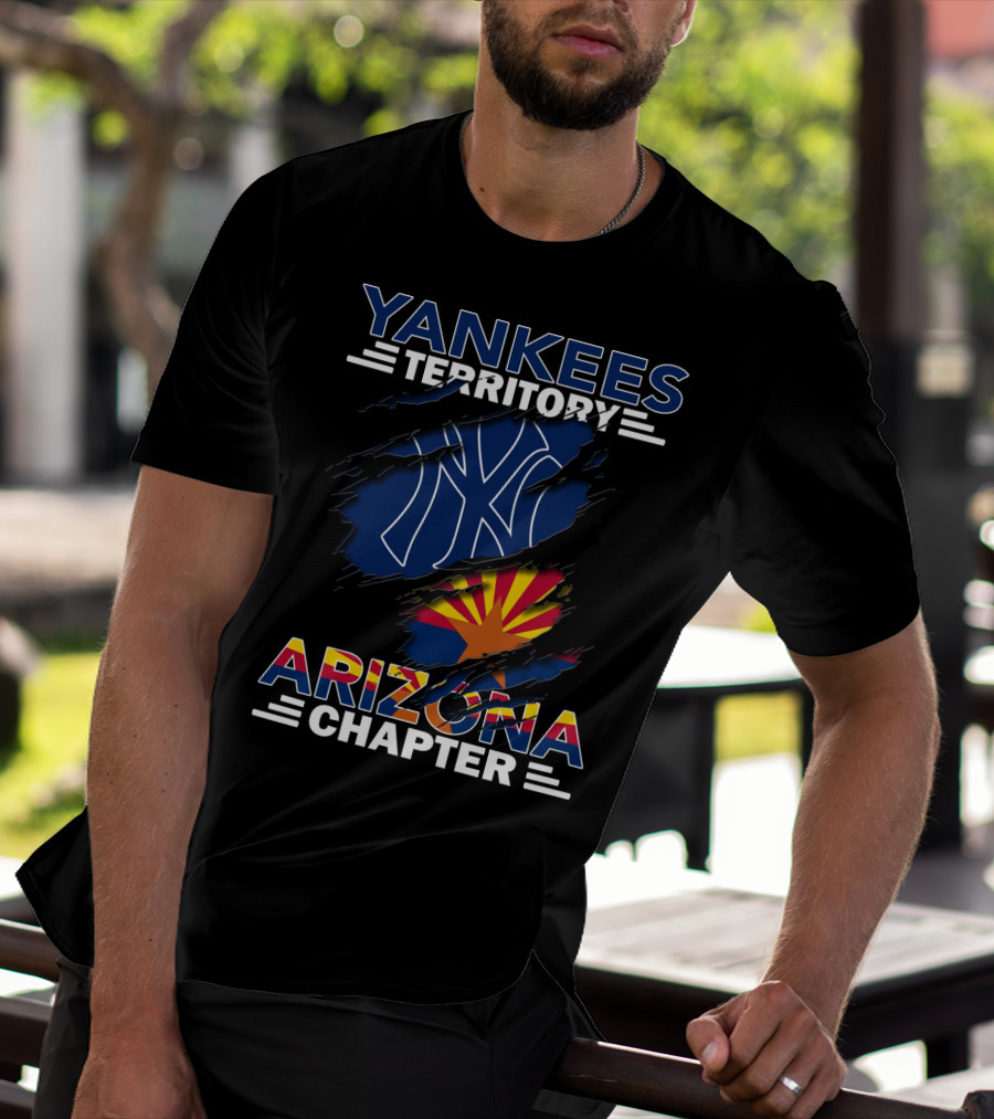 Yankees Territory Arizona Chapter Yankees Logo And Arizona Flag T-Shirt