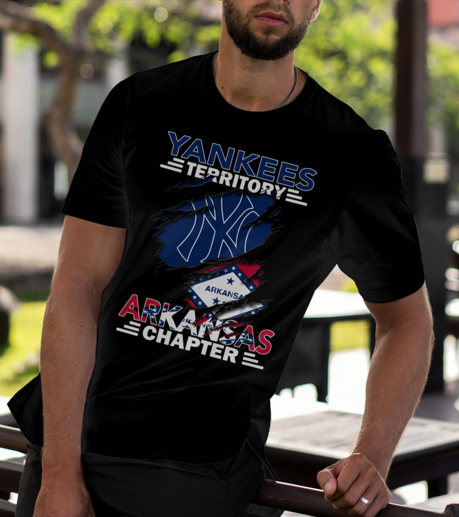 Yankees Territory Arkansas Chapter Logo And State Flag T-Shirt