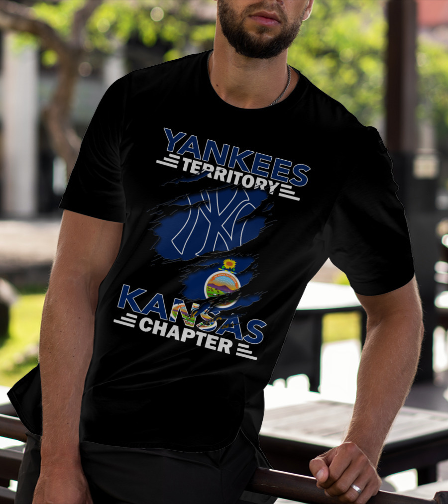 Yankees Territory Kansas Chapter NY Logo Kansas Seal T-Shirt