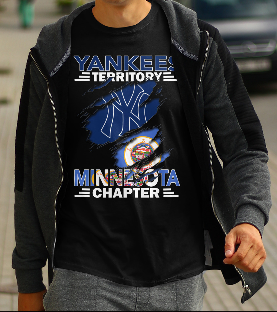 YANKEES TERRITORY MINNESOTA CHAPTER NY LOGO STATE SEAL T-Shirt