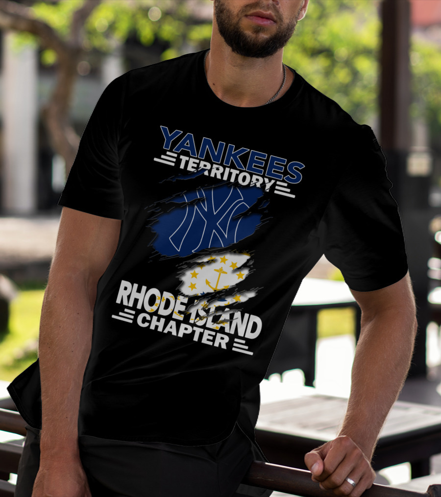 Yankees Territory New York Yankees Logo Rhode Island Chapter T-Shirt