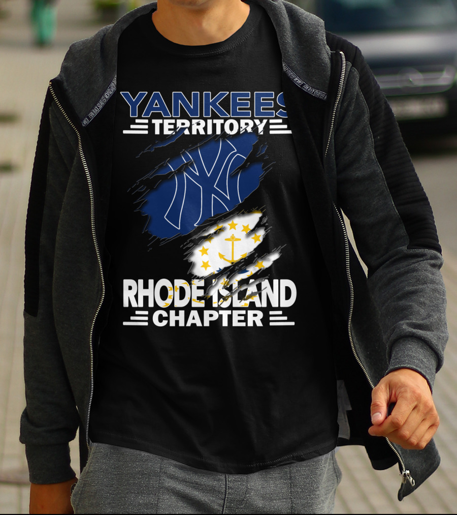 Yankees Territory New York Yankees Logo Rhode Island Chapter T-Shirt