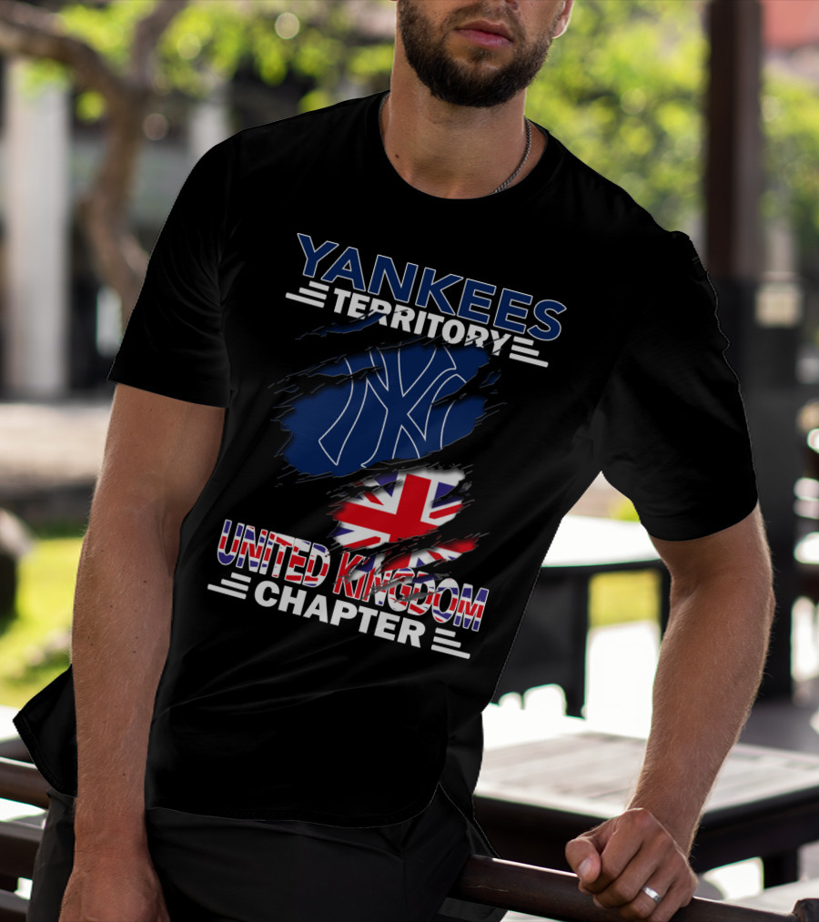 YANKEES TERRITORY UNITED KINGDOM CHAPTER LOGO UNION JACK RIPS T-Shirt