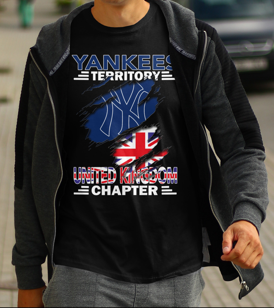 YANKEES TERRITORY UNITED KINGDOM CHAPTER LOGO UNION JACK RIPS T-Shirt