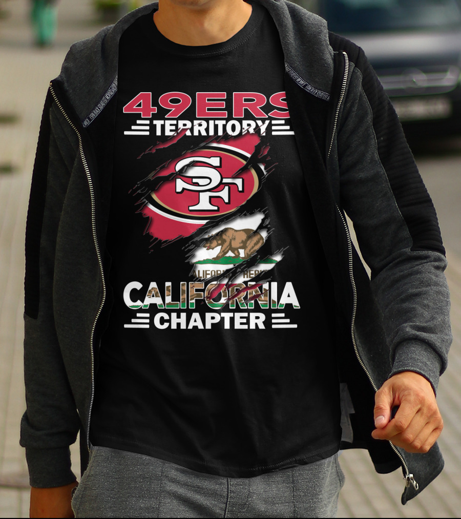 49ers Territory SF Logo California Bear Flag Chapter T-Shirt