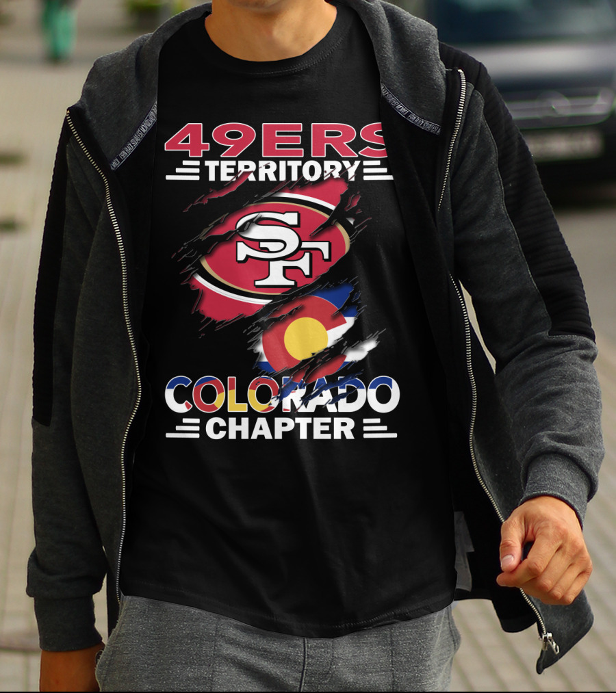 49ers Territory SF Logo Colorado Flag Chapter T-Shirt