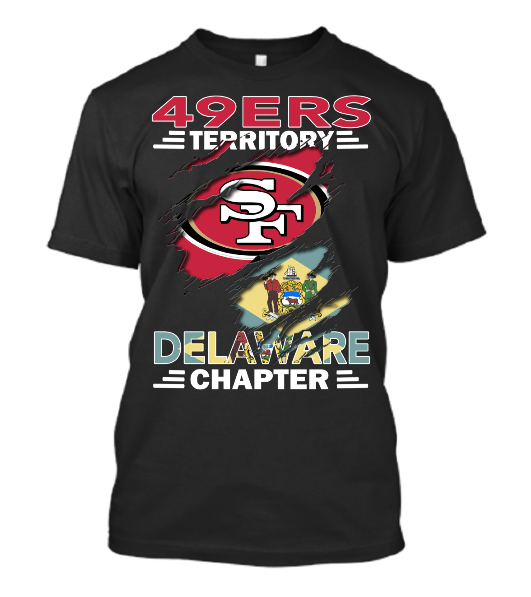 49ers Territory SF Logo Delaware Chapter T-Shirt