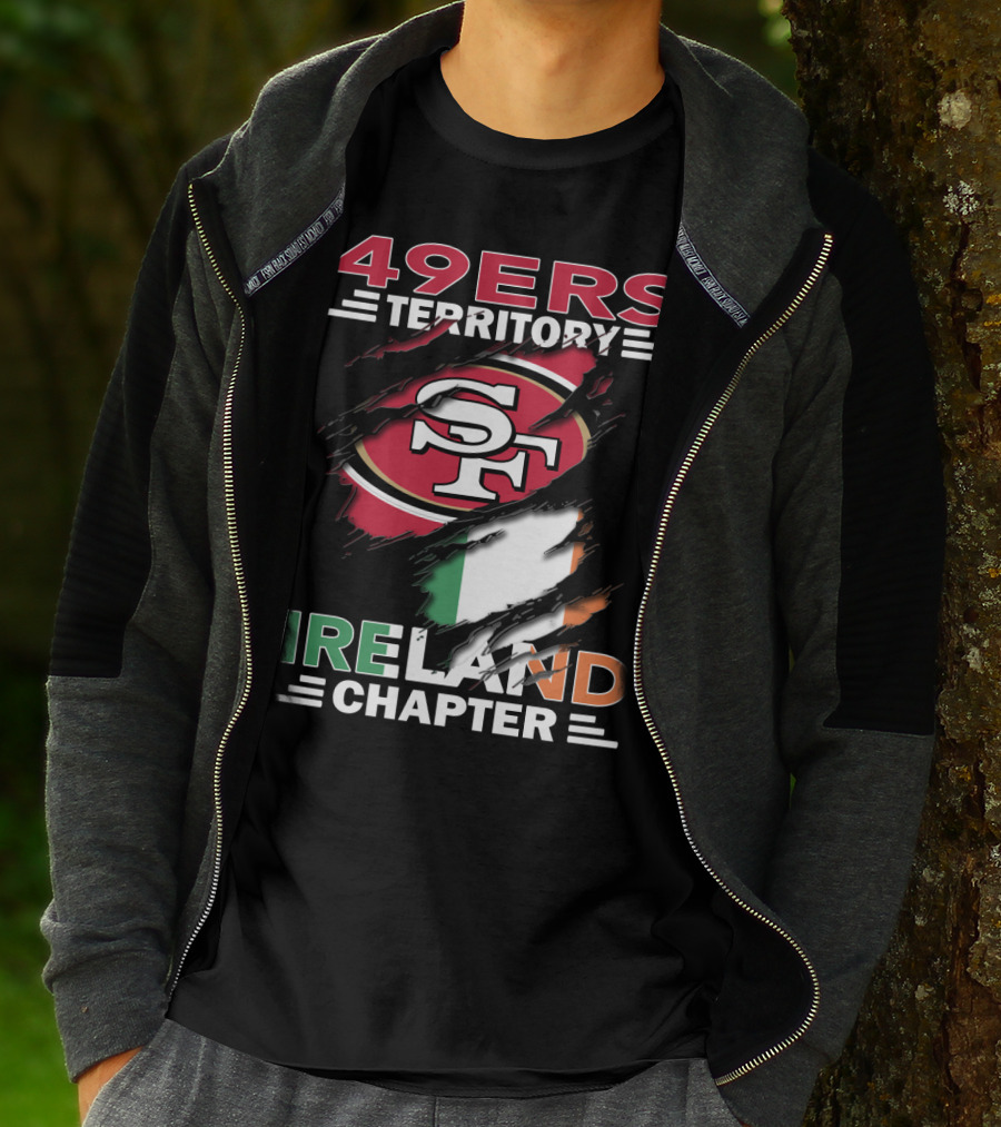 49ers Territory Ireland Chapter SF Logo Irish Flag T-Shirt
