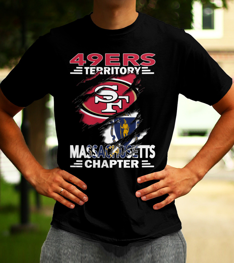 49ers Territory SF Logo Massachusetts Chapter T-Shirt