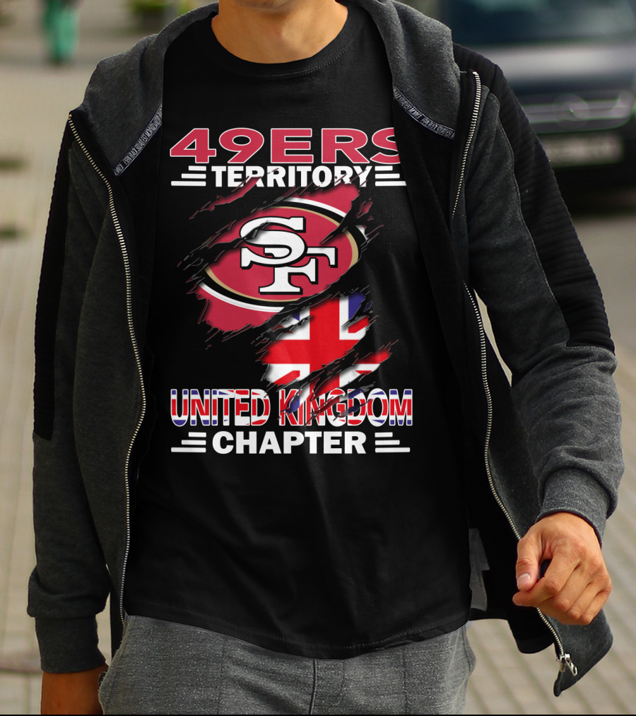 49ers Territory United Kingdom Chapter SF Logo Flag T-Shirt