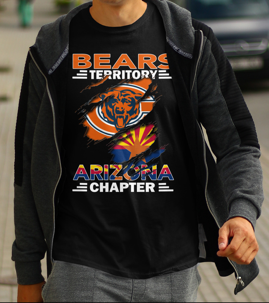 Bears Territory Arizona Chapter Chicago Football Fan Zone T-Shirt