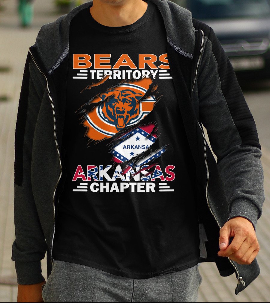 Bears Territory Chicago Bears Arkansas Chapter T-Shirt