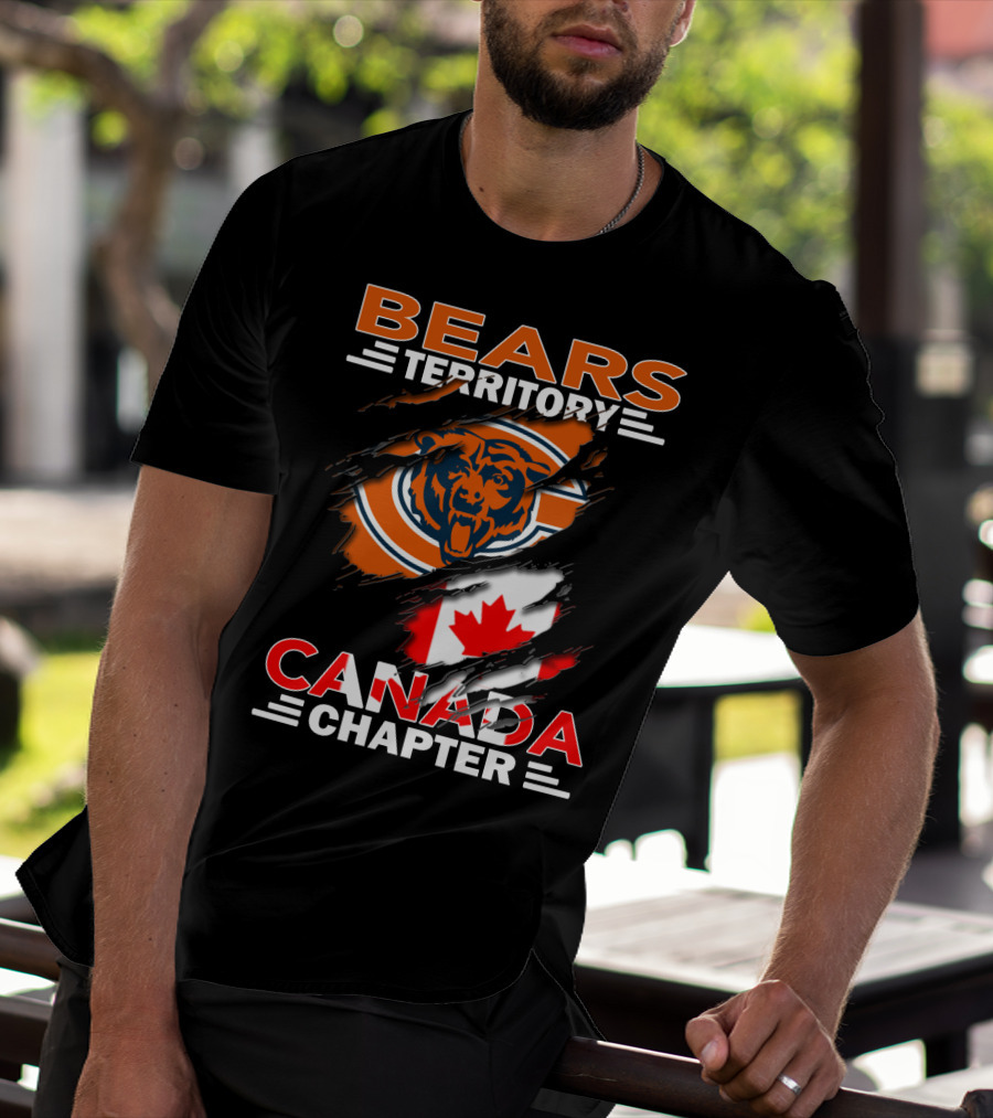 Bears Territory Canada Chapter Canadian Flag Bear T-Shirt