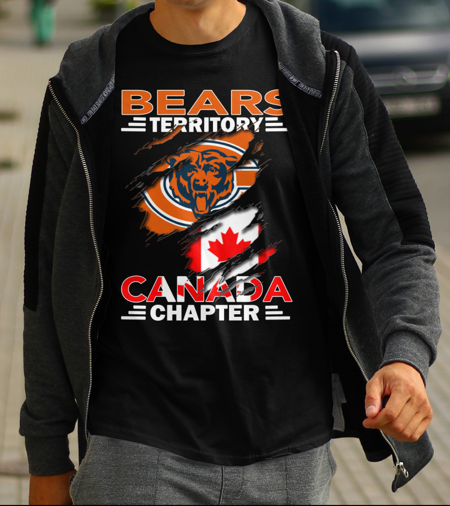 Bears Territory Canada Chapter Canadian Flag Bear T-Shirt